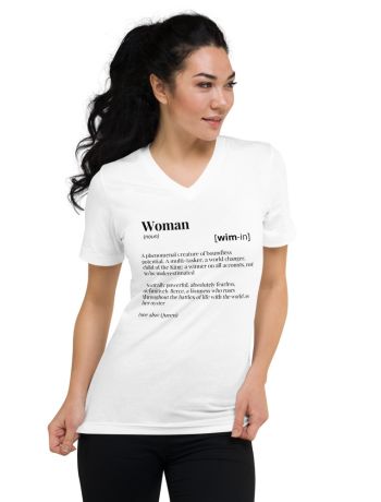 Women’s Dictionary Short Sleeve V-Neck T-Shirt